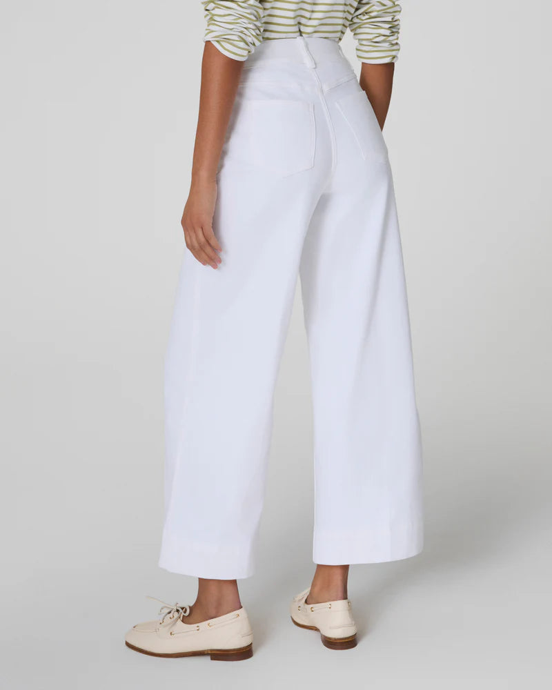 Crop Wide Leg Jeans White