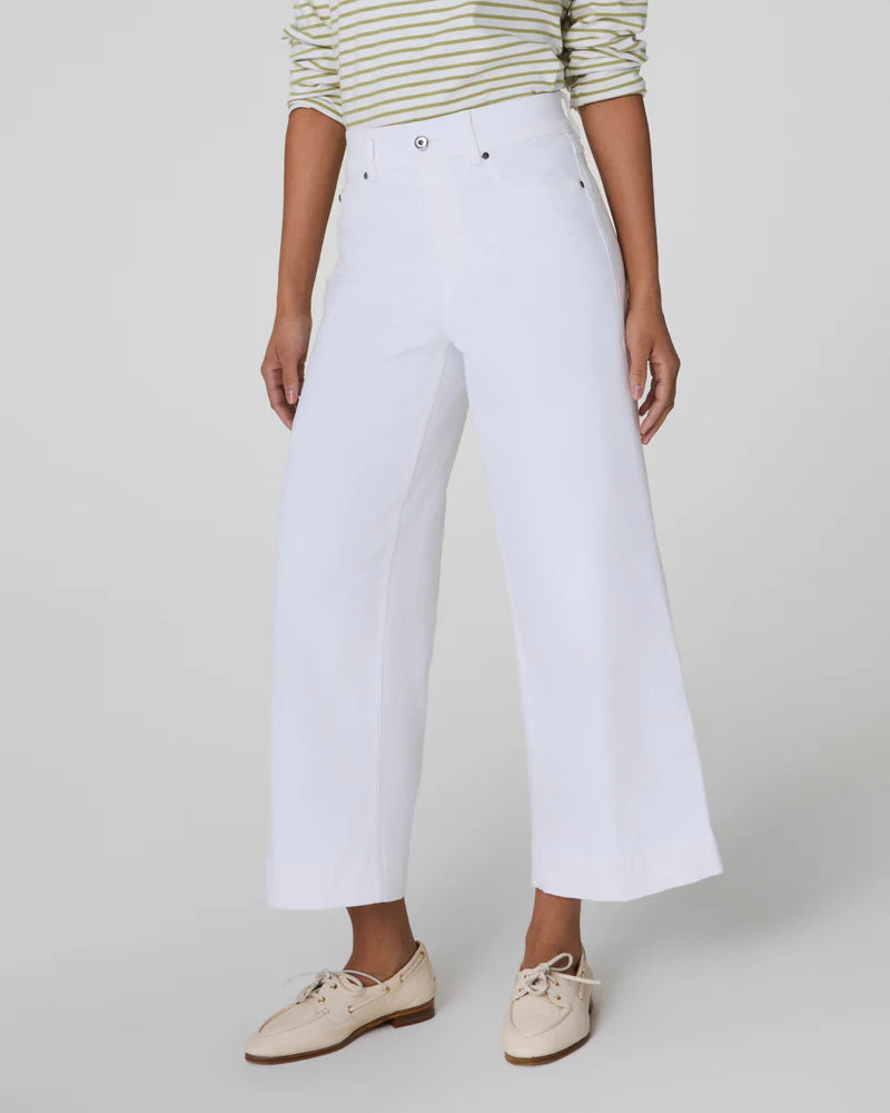 Crop Wide Leg Jeans White