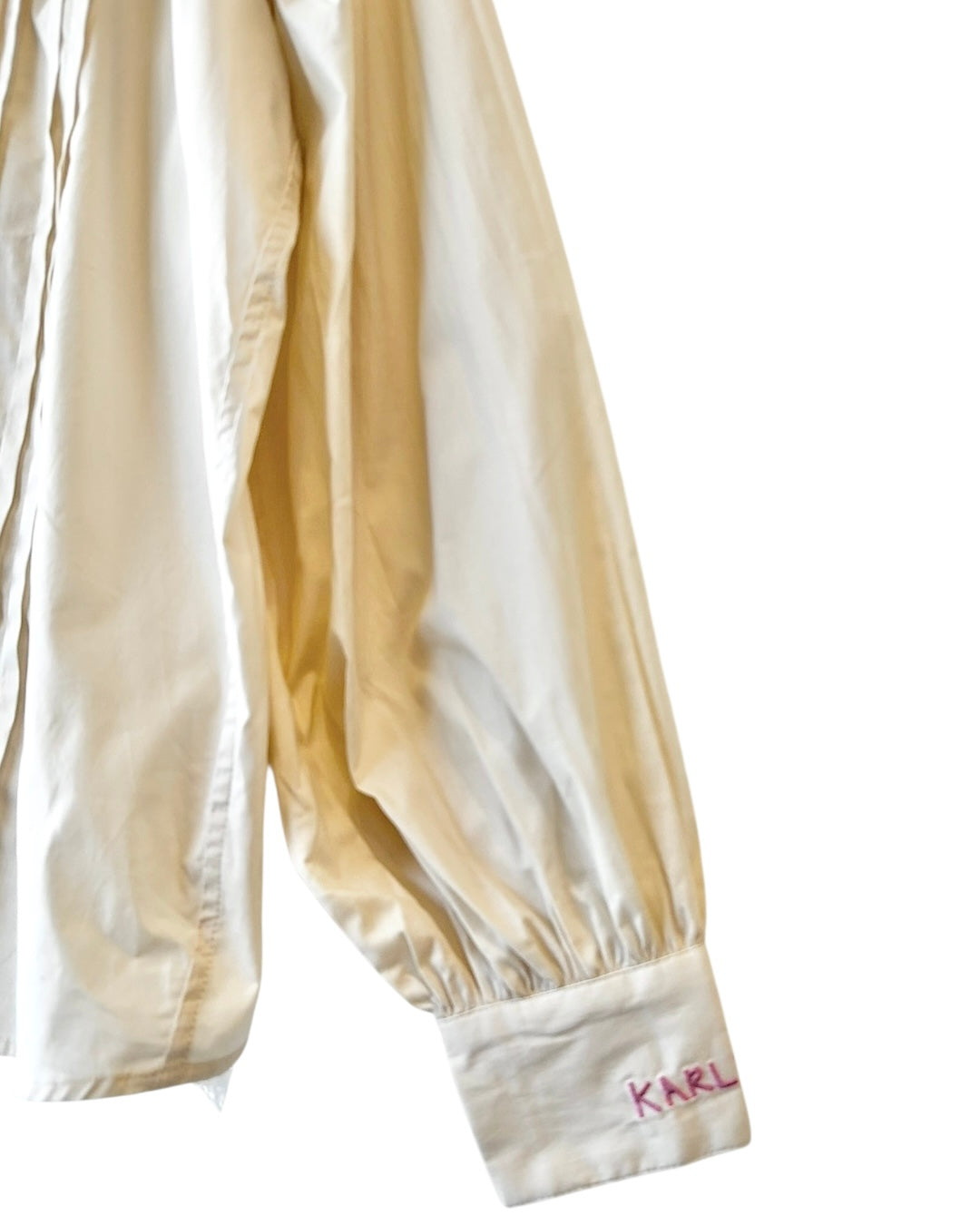 Pleat Ruffle Top Ivory