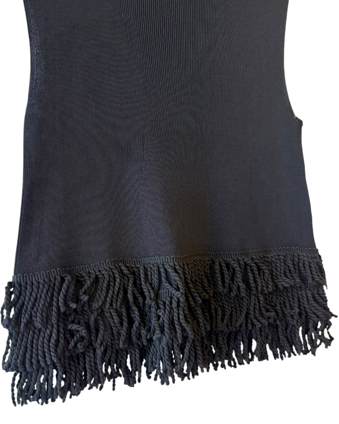 Sahara Fringe Top Black