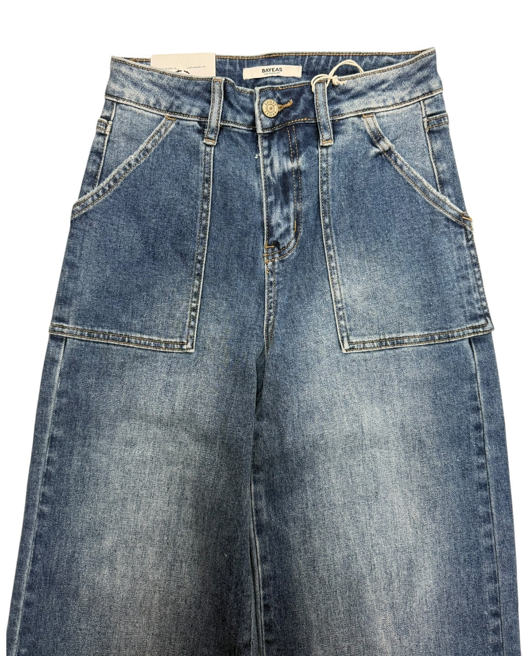 Utility High Wide Leg DK. Indigo