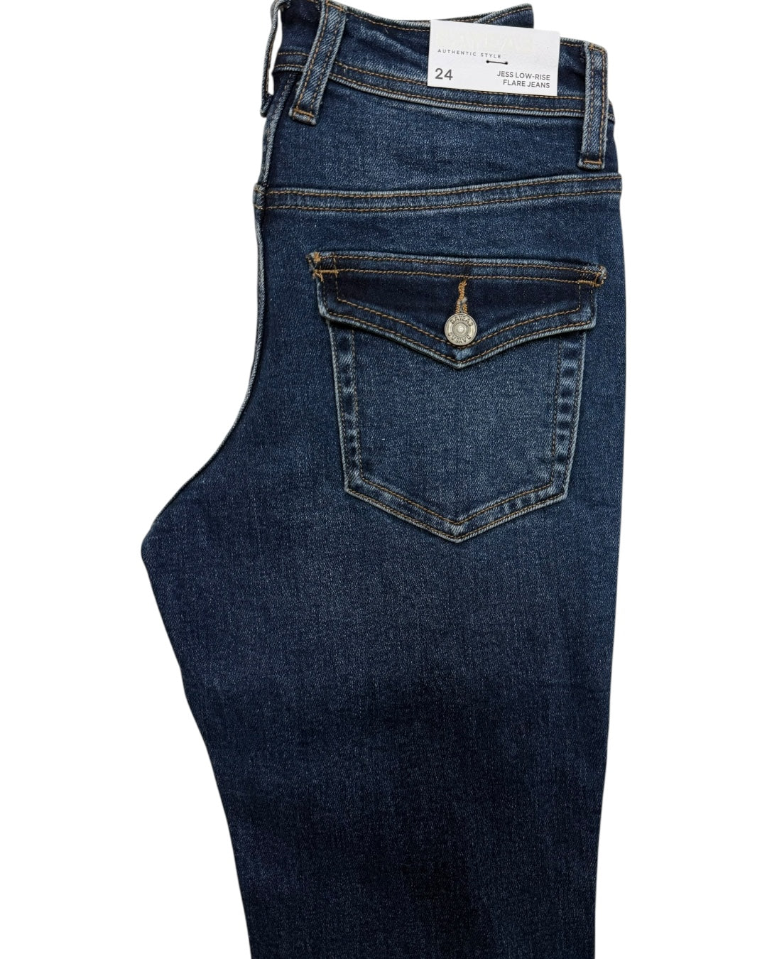 Jess Low Rise Flare Deep Sea