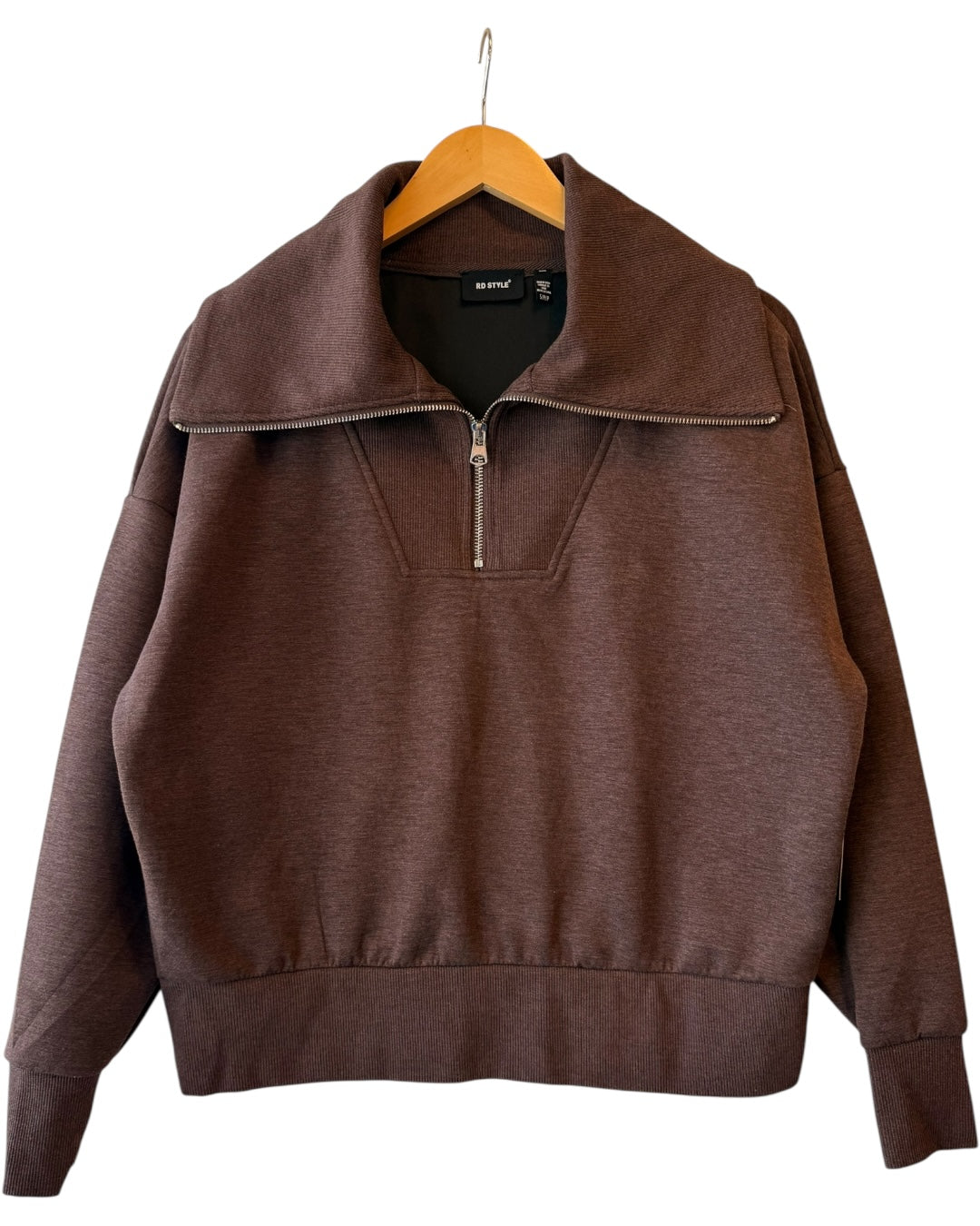 Victoria Half Zip Pullover Umber