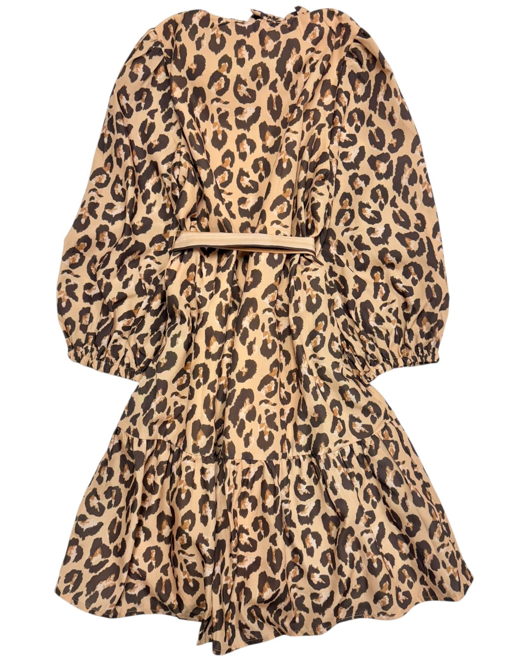 Boyd Flounce Dress Leopard
