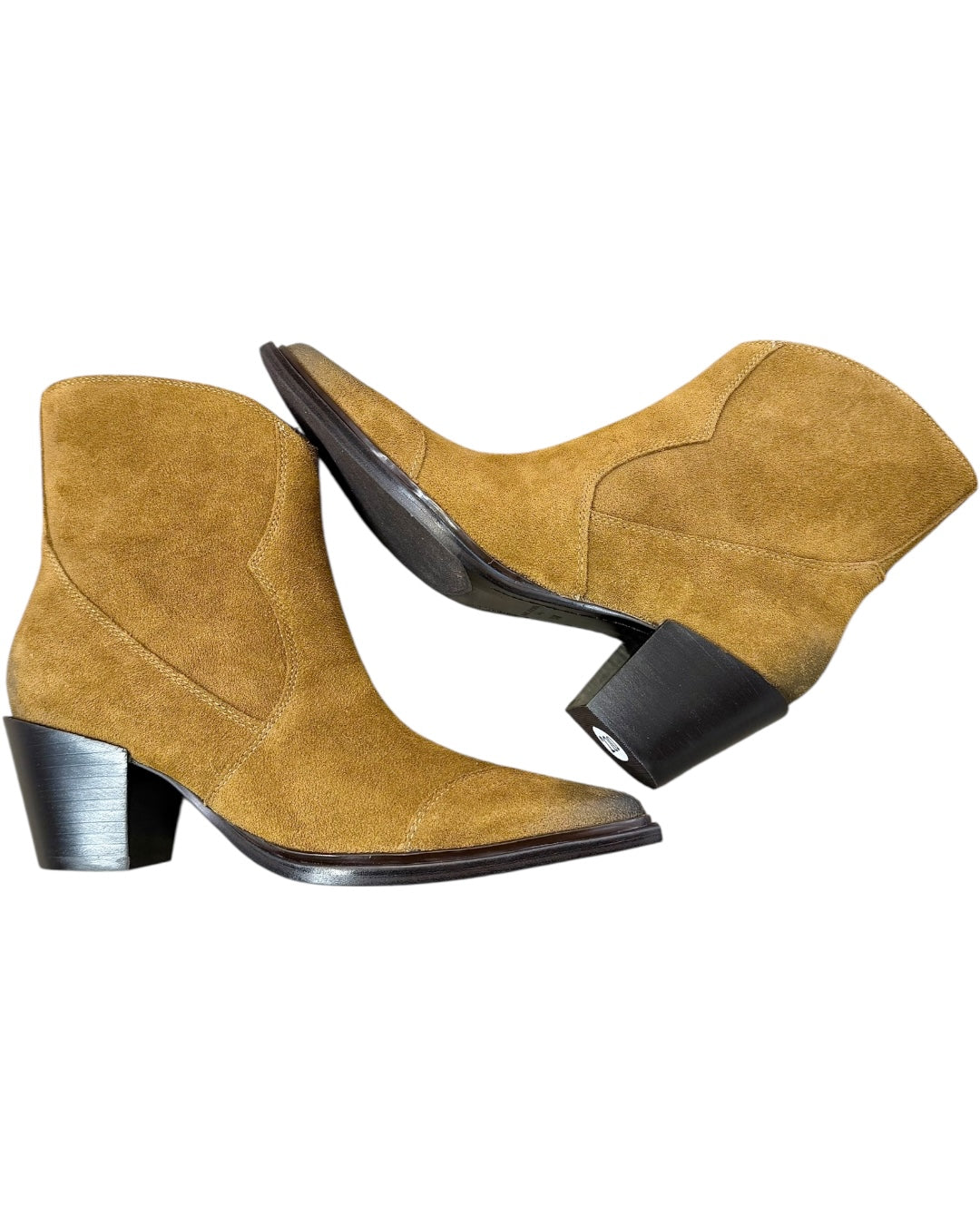 Point Toe Short Boot Brown