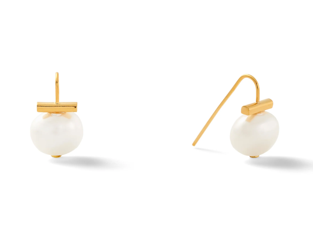 Baby Pearl Earring White