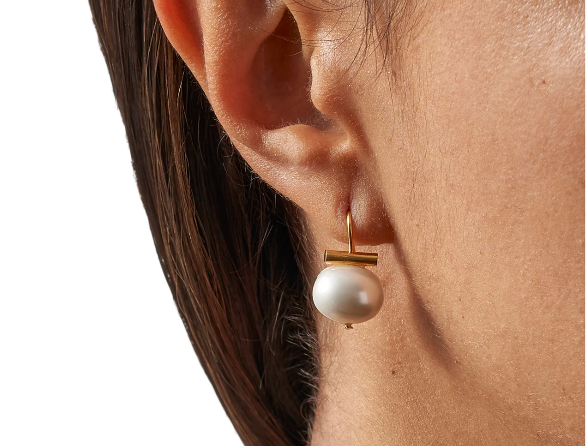 Baby Pearl Earring White