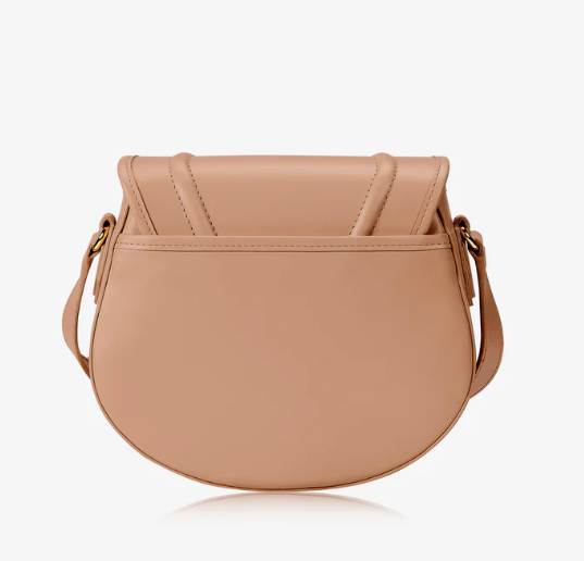 Jenni Saddle Bag Cappuccino Smooth Calfskin Leather