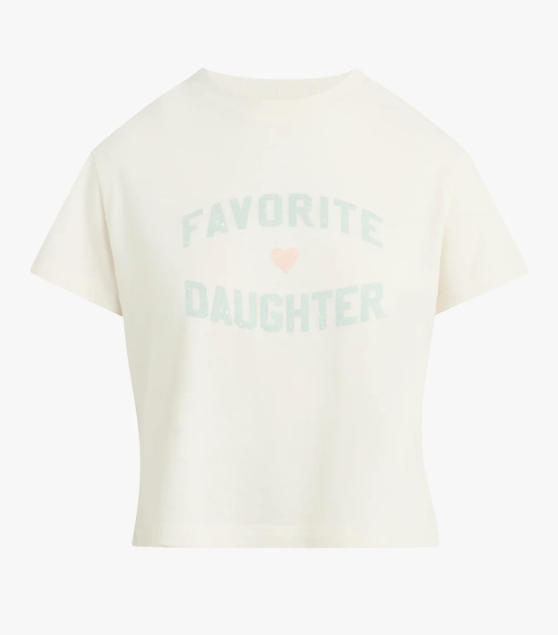 The Cropped Favorite Daughter Tee Gardenia