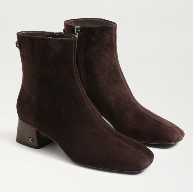 Paige Block Heel Bootie Cafe Noir