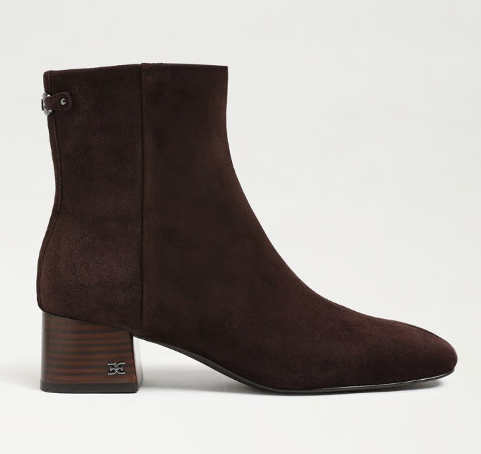 Paige Block Heel Bootie Cafe Noir