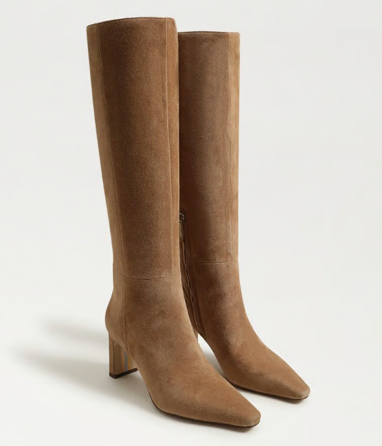 Sylvia Suede Tall Boot Cyprus Tan