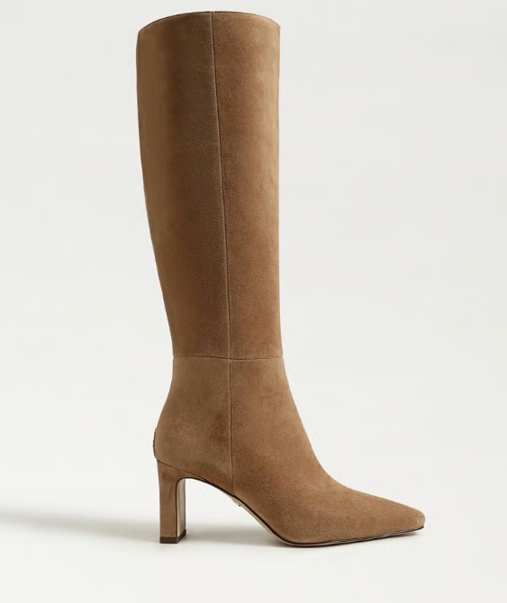 Sylvia Suede Tall Boot Cyprus Tan