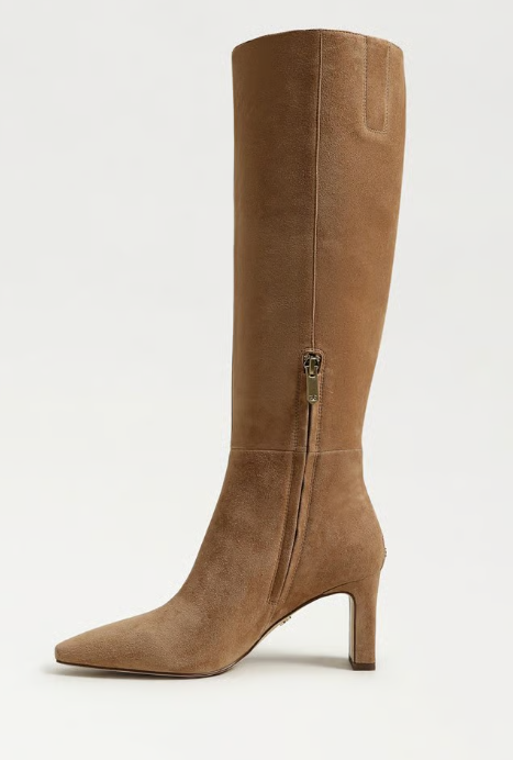 Sylvia Suede Tall Boot Cyprus Tan