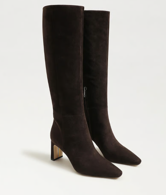 Sylvia Suede Tall Boot Cafe Noir