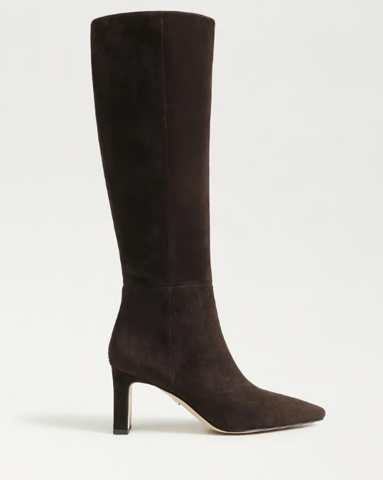 Sylvia Suede Tall Boot Cafe Noir