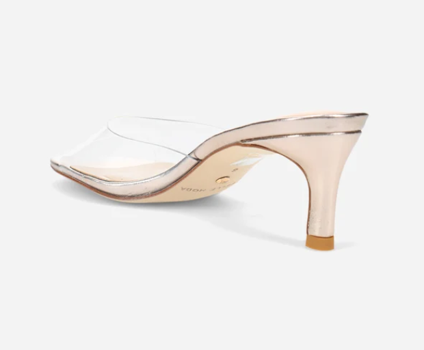 Clear Kitten Heel Clear Gold