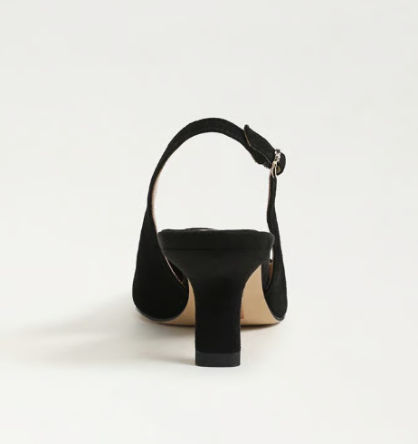 Sling Back Pump Black suede