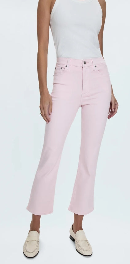 Lennon Cropped Flare Blush