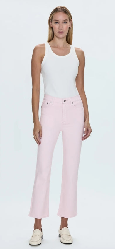 Lennon Cropped Flare Blush