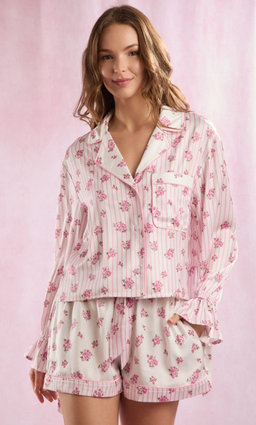 Mavis Pajamas White/Pink