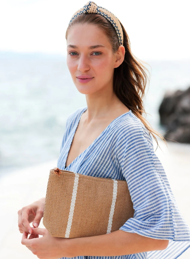 Riva Zip Pouch Tan