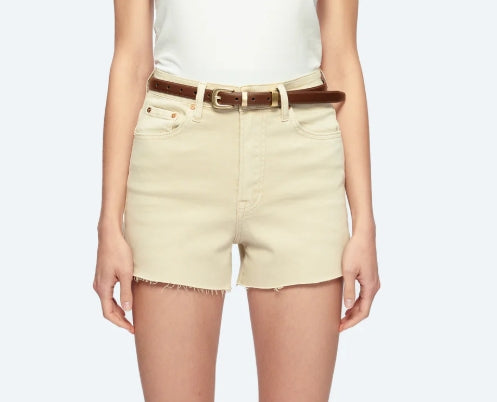 Flora High Rise Shorts LT. Khaki