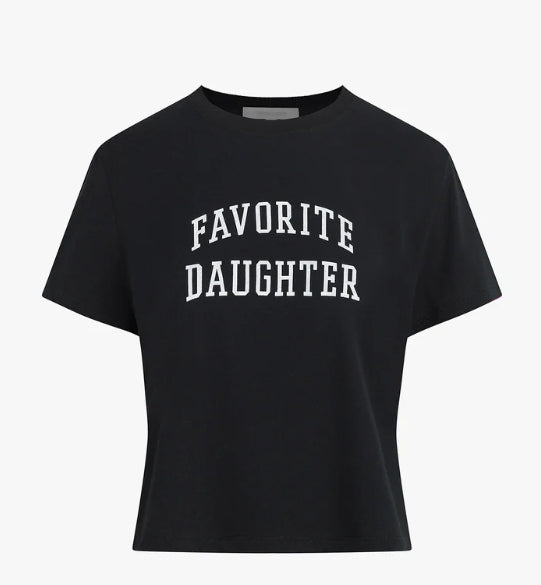 FD Cropped Collegiate Tee Black
