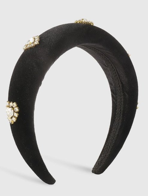 Halo Padded Headband Black
