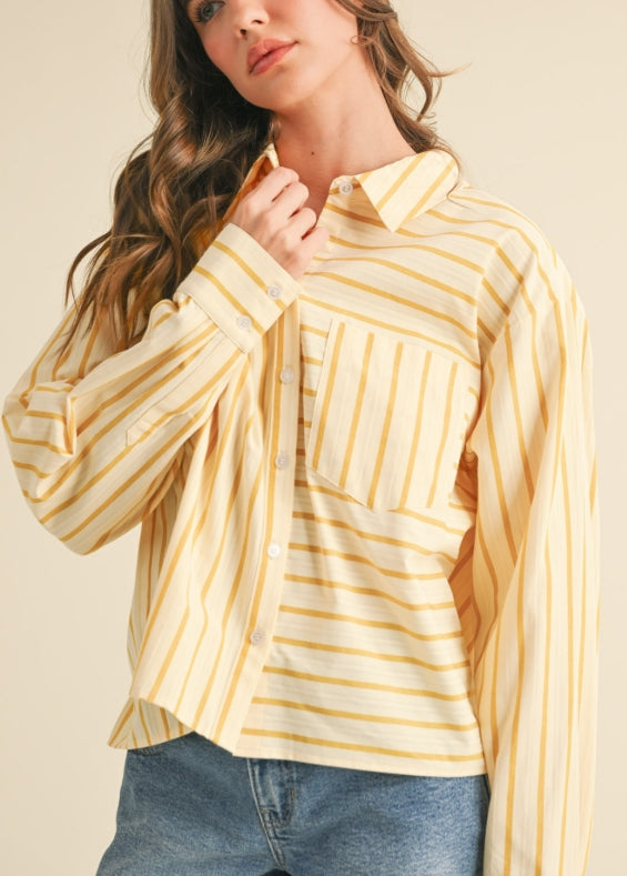 Prescott Button Down Custard Duon