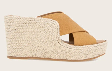 Porto Espadrille Wedge Tan