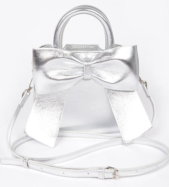 Metallic Bow Front Bag
