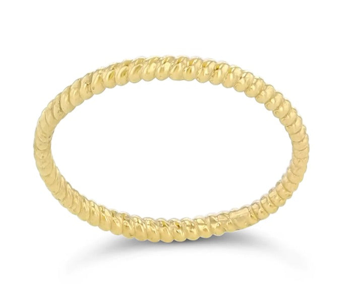 Golden Twist Twilly Ring