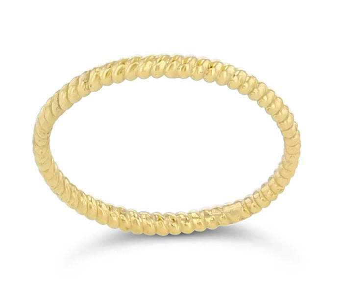 Golden Twist Twilly Ring