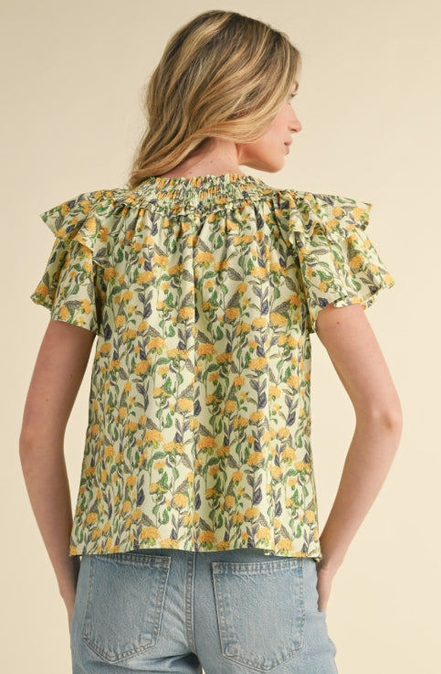 Kirsten Smocked Top
