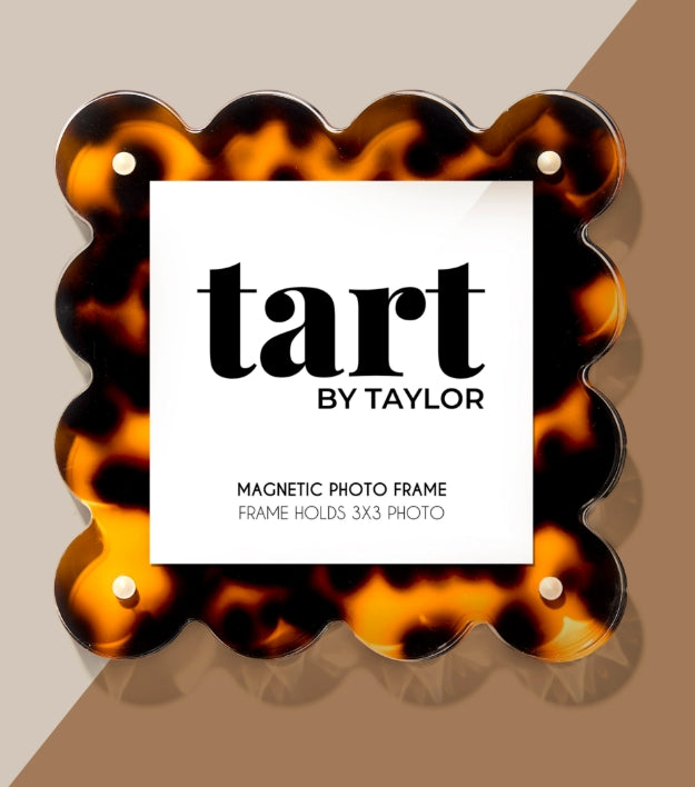 Mini Scalloped Picture Frame Tortoise