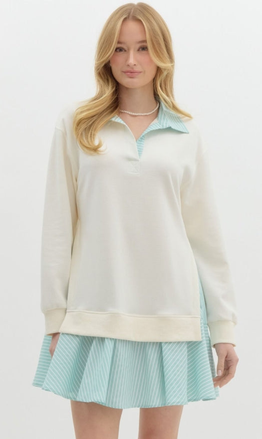 Catalina Sweater Dress Cream