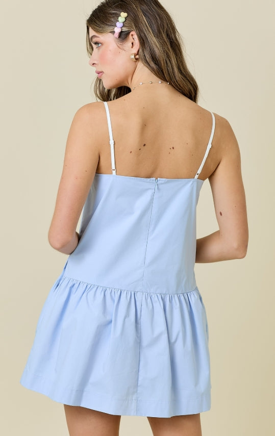 Halsey Dress LT. Blue