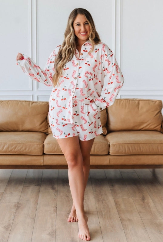 Cherry Cowgirl Lounge Set