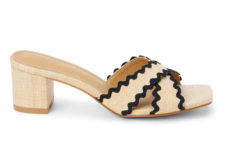 Block Heel Sandal Natural