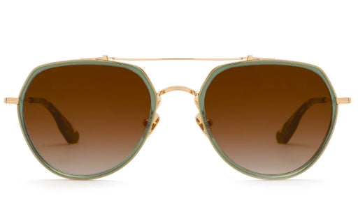 Baker 18K Titanium + Bottle Green + Zulu Sunglasses