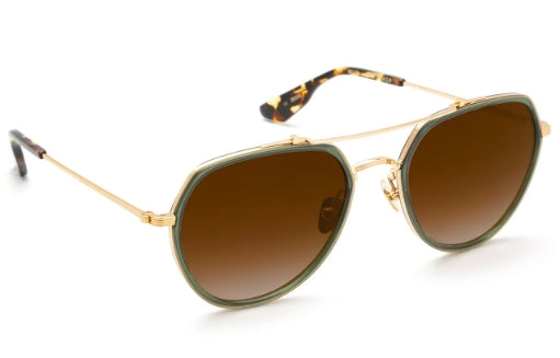 Baker 18K Titanium + Bottle Green + Zulu Sunglasses