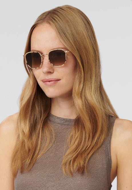 Hyde 18K + Matte Oyster Sunglasses