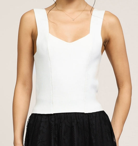 SLVLS Sweater Tank White