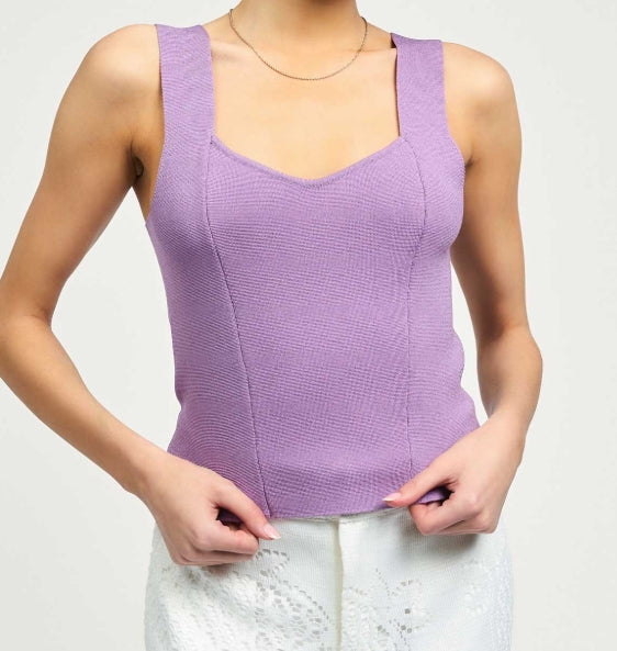 SLVLS Sweater Tank Lilac