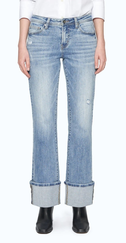 Flora Cuffed Denim Stellar