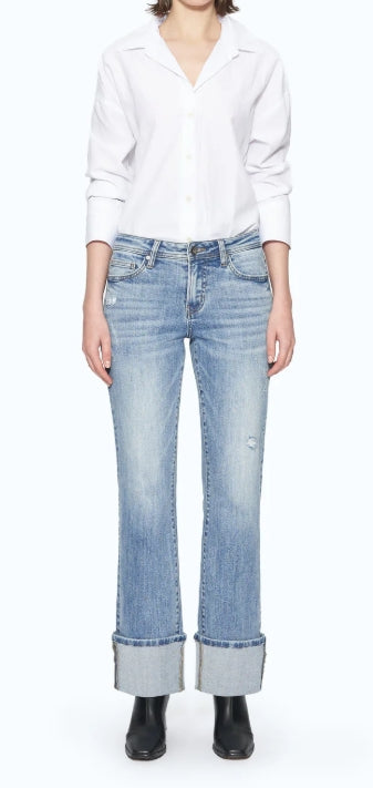 Flora Cuffed Denim Stellar