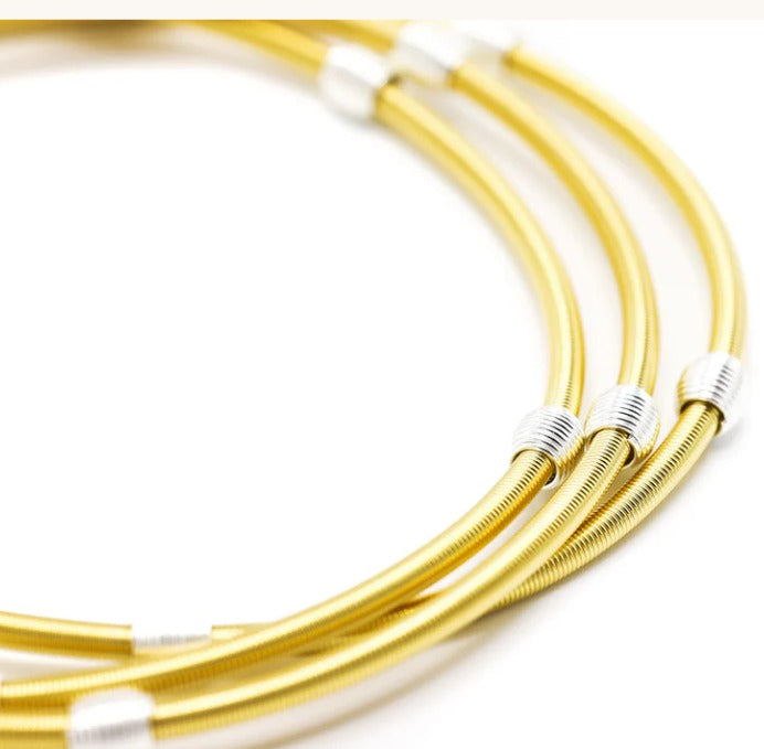 Gold Beaded Dia Bracelet Set of 3