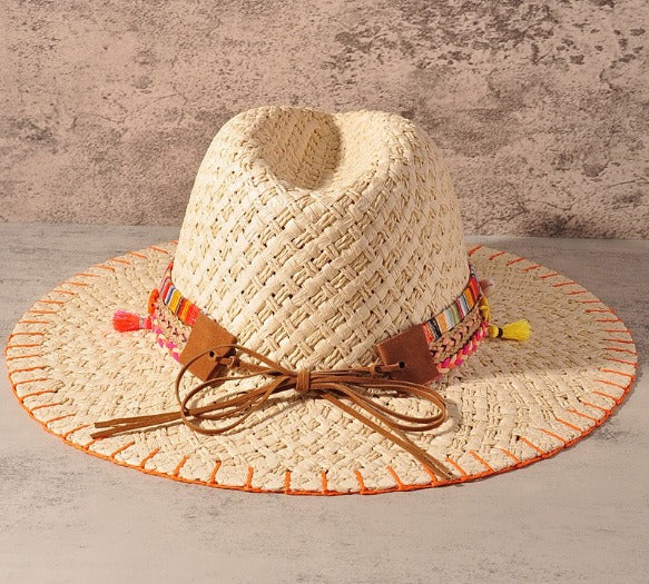 Assorted Nautical Straw Hat