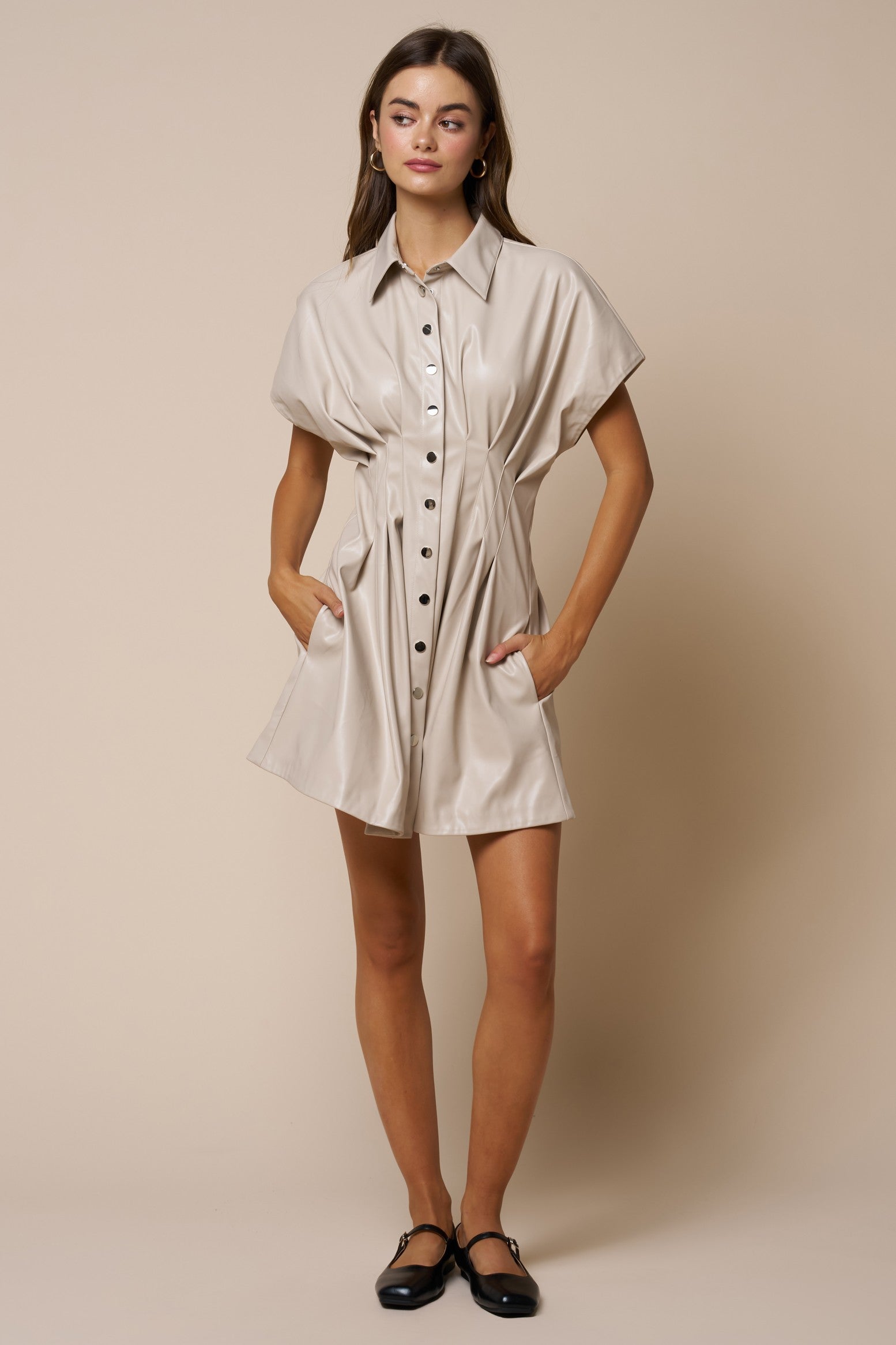 Bobi Dress Ecru